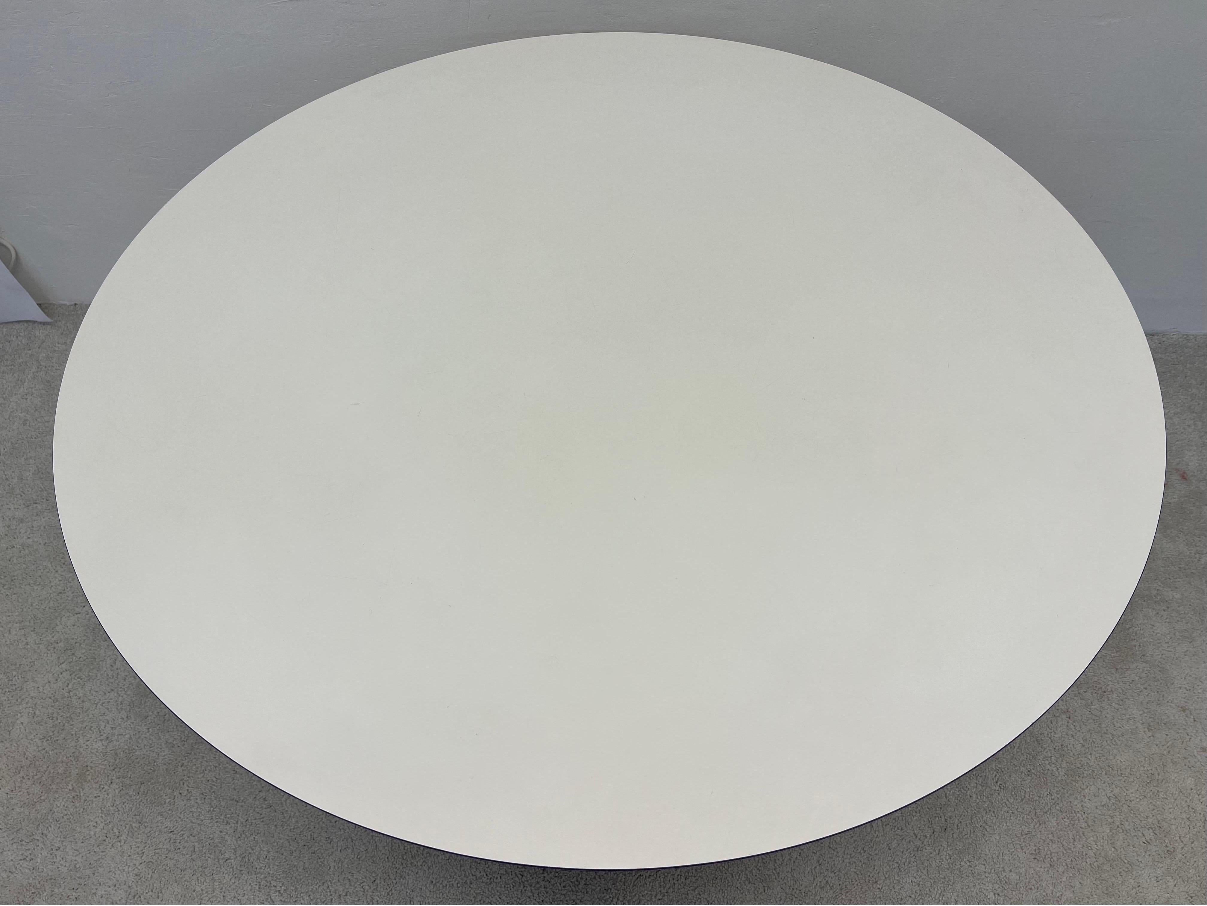 Isamu Noguchi Cyclone Dining Table with White Laminate Top for Knoll, 1971 6