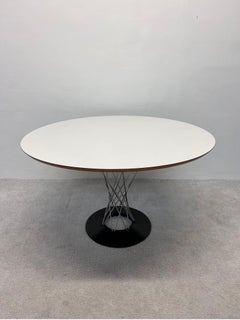 Isamu Noguchi Cyclone Dining Table with White Laminate Top for Knoll, 1971