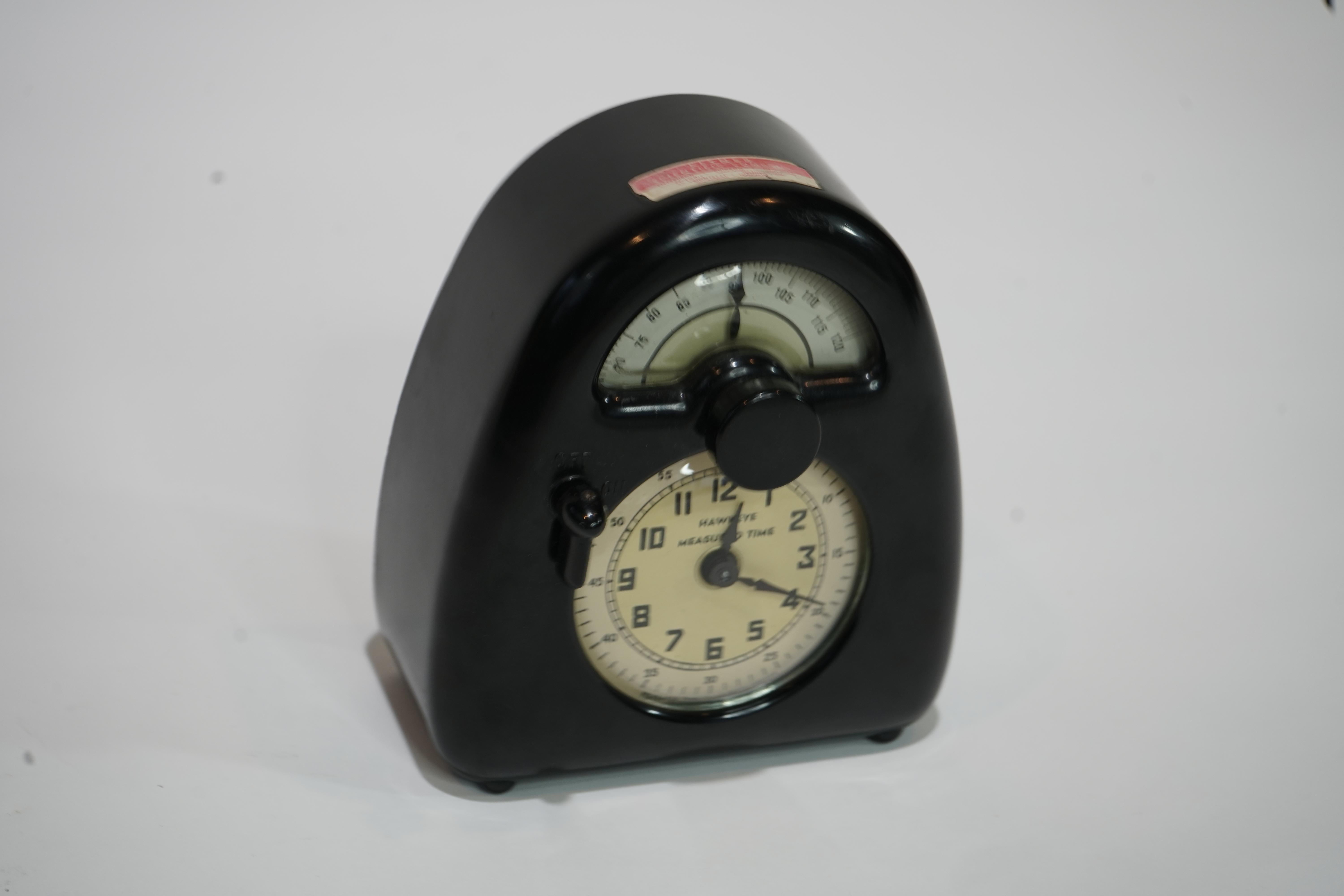 American Isamu Noguchi Designed Stevenson Hawkeye Measured Time Clock