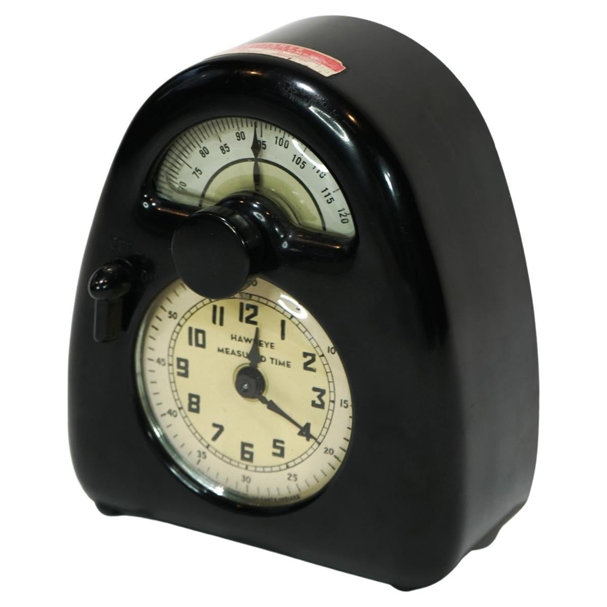Isamu Noguchi Designed Stevenson Hawkeye Measured Time Clock