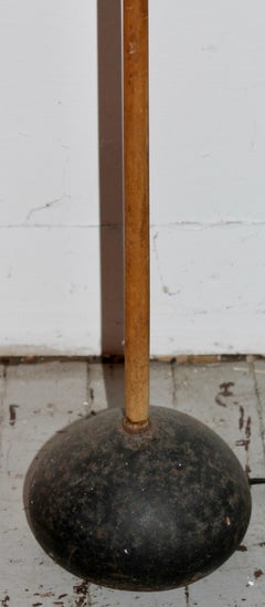 Isamu Noguchi Early Akari BB3 Bamboo & Iron Floor Lamp