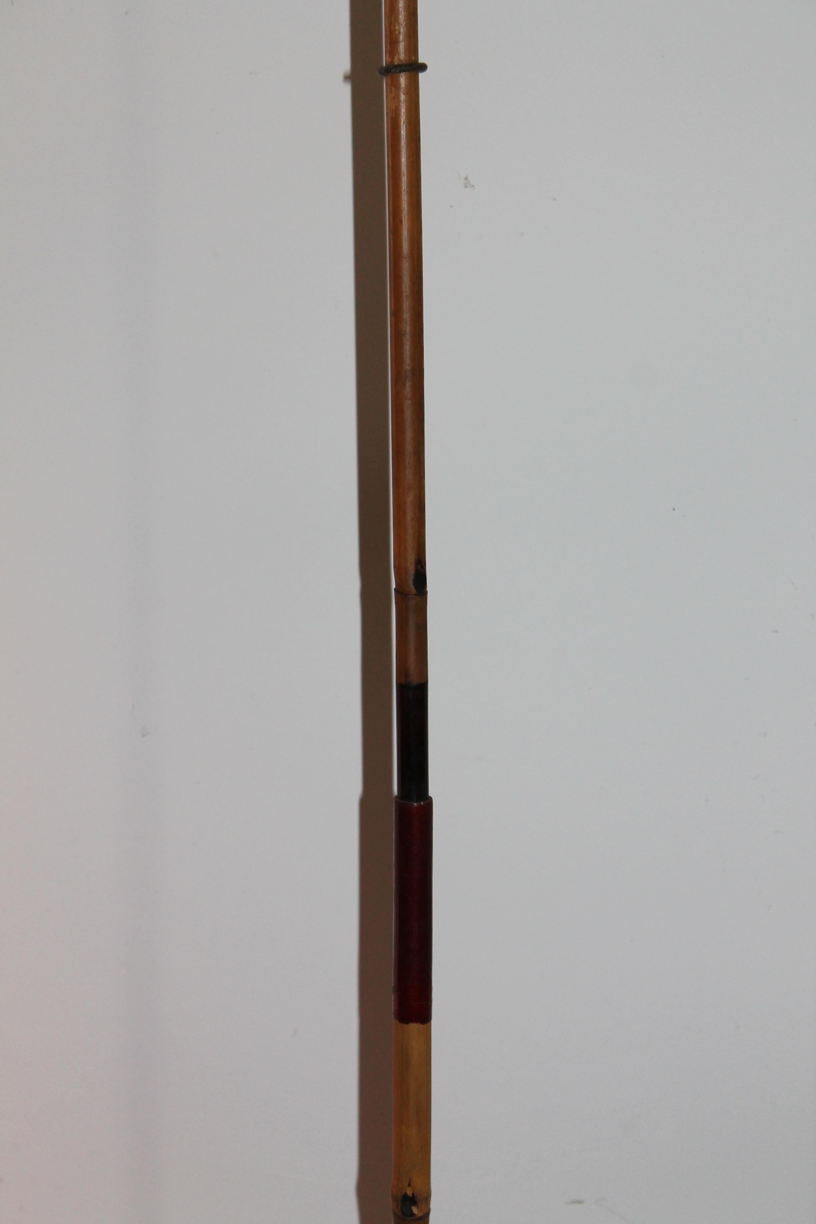 Isamu Noguchi Early Akari BB3 Lámpara de pie de bambú y hierro Japonés en venta