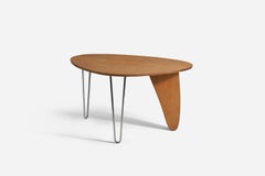 Isamu Noguchi, Early "Rudder" Table, Birch, Steel, Herman Miller, 1950s