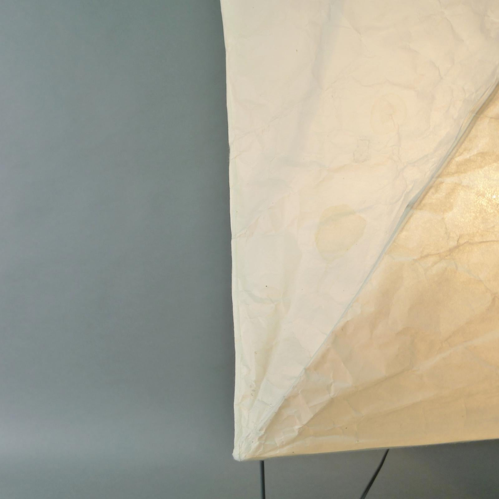 Isamu Noguchi Floor Light, Akari UF3-Q, Washi Paper Shade with Black Spheres 2