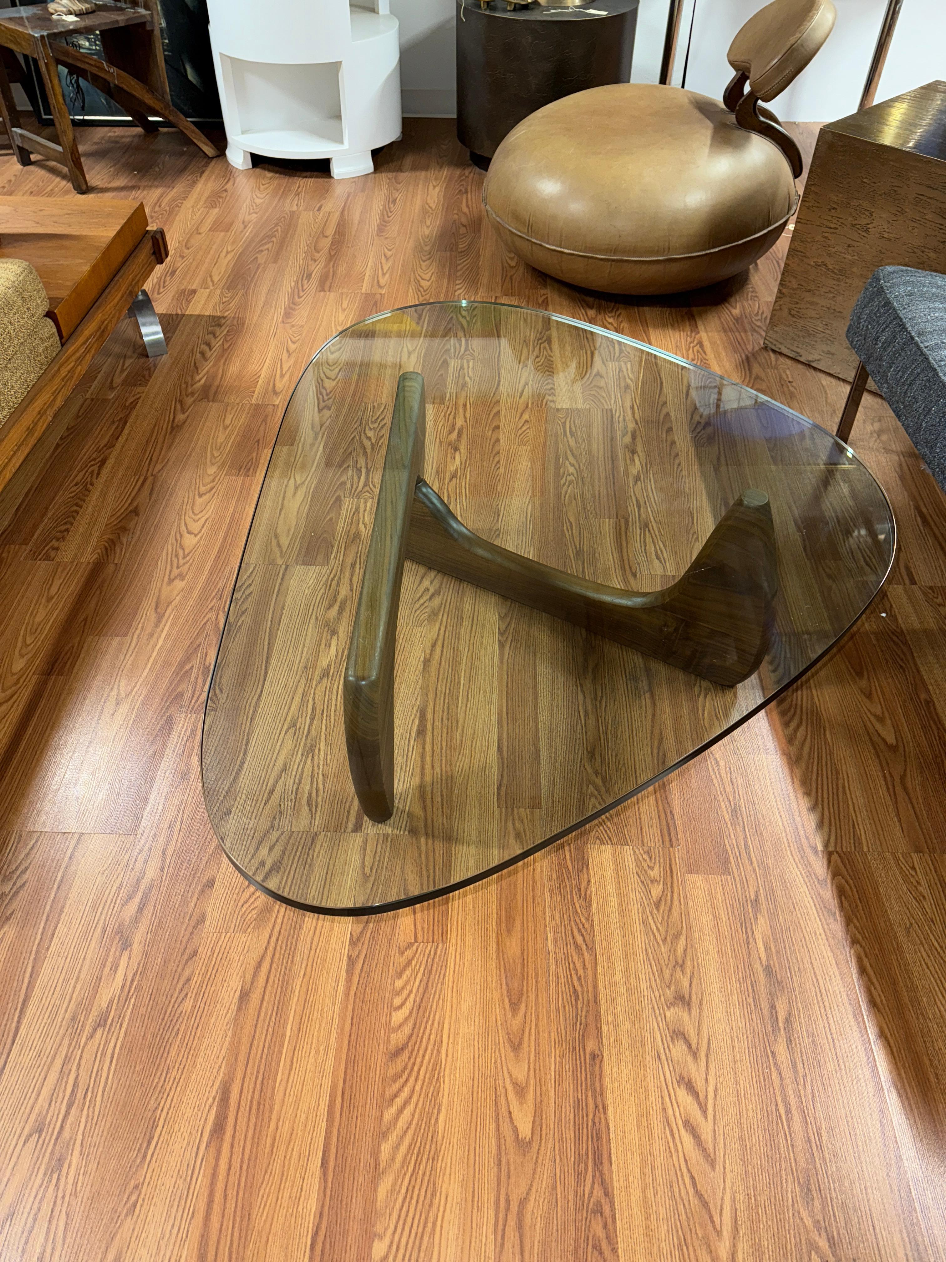 Contemporary Isamu Noguchi for Herman Miller Coffee Table in Walnut, Signed