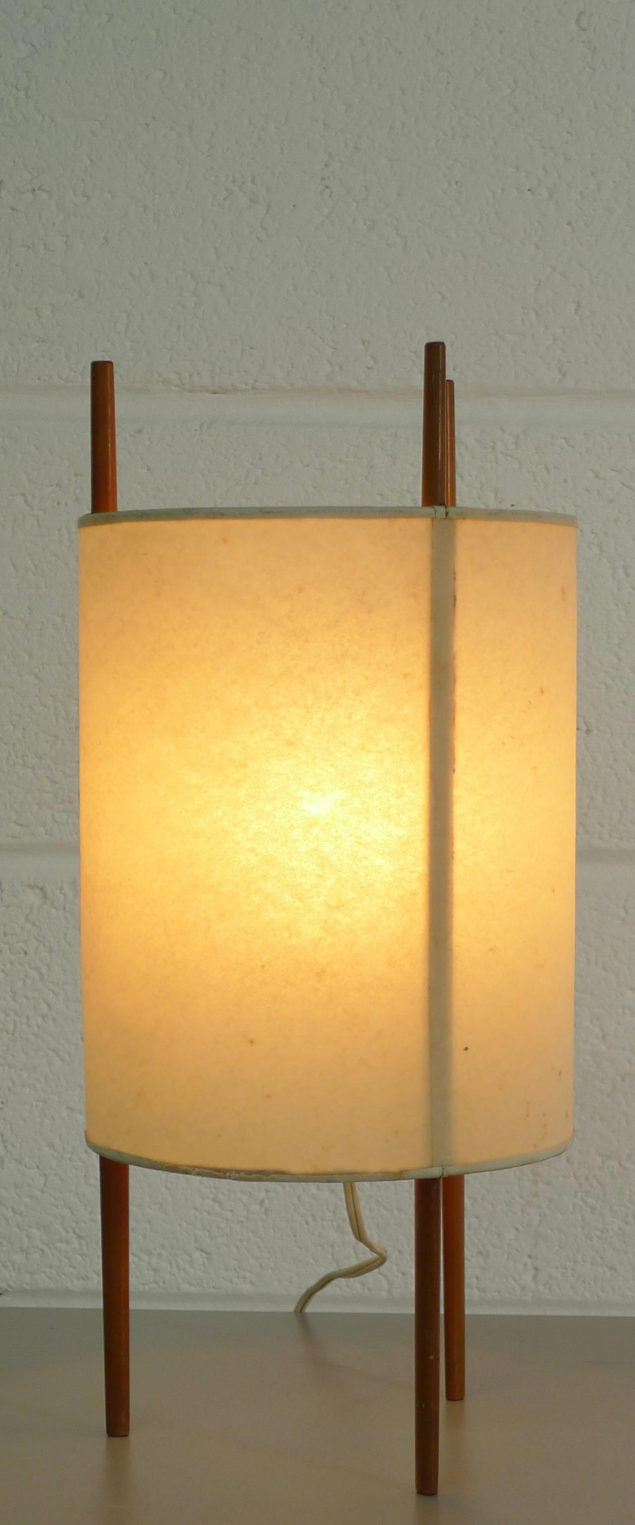 Mid-20th Century Isamu Noguchi for Knoll International, USA, Model 9 Cylinder Table Lamp