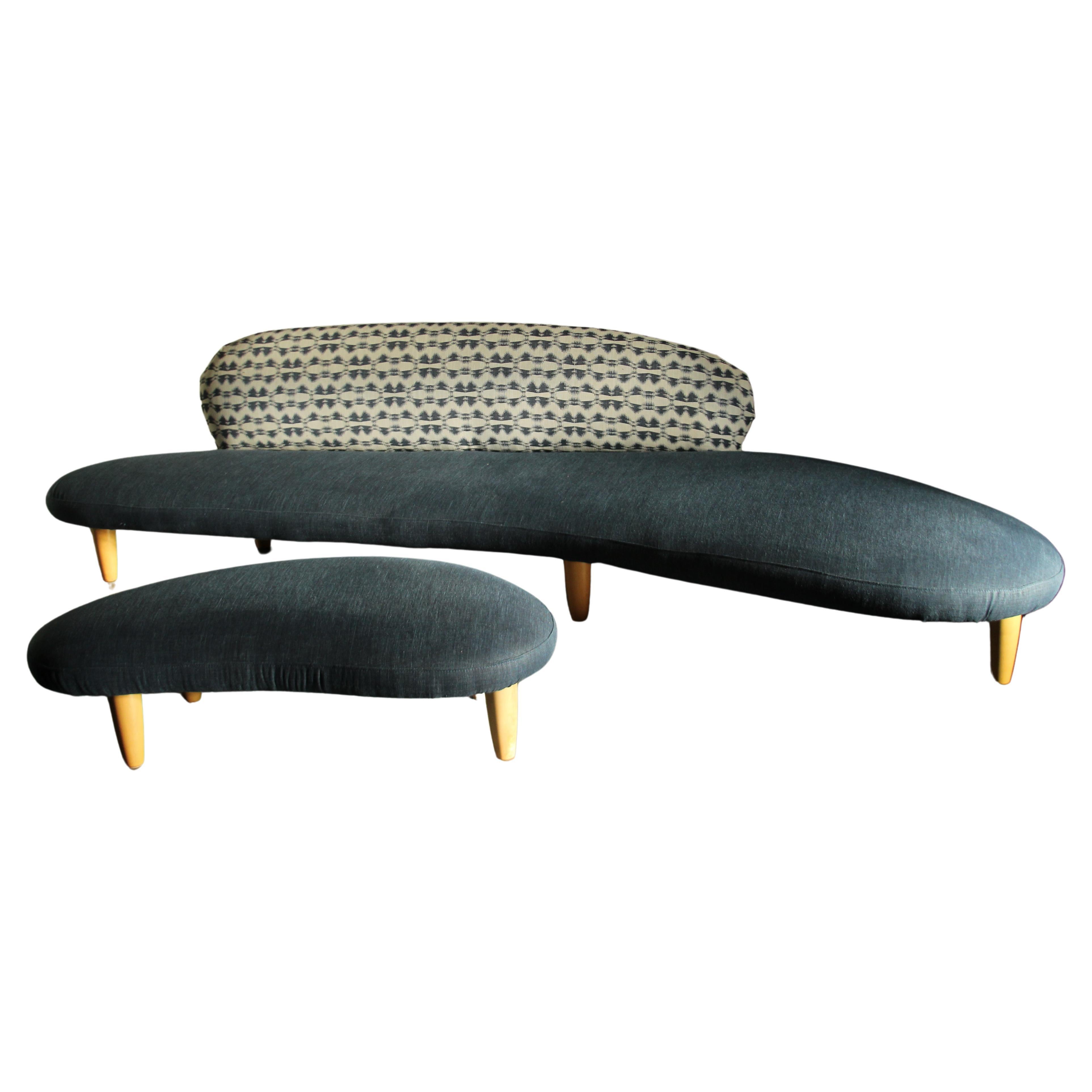 Isamu Noguchi Freeform Sofa and Ottoman for Vitra, 2000s For Sale