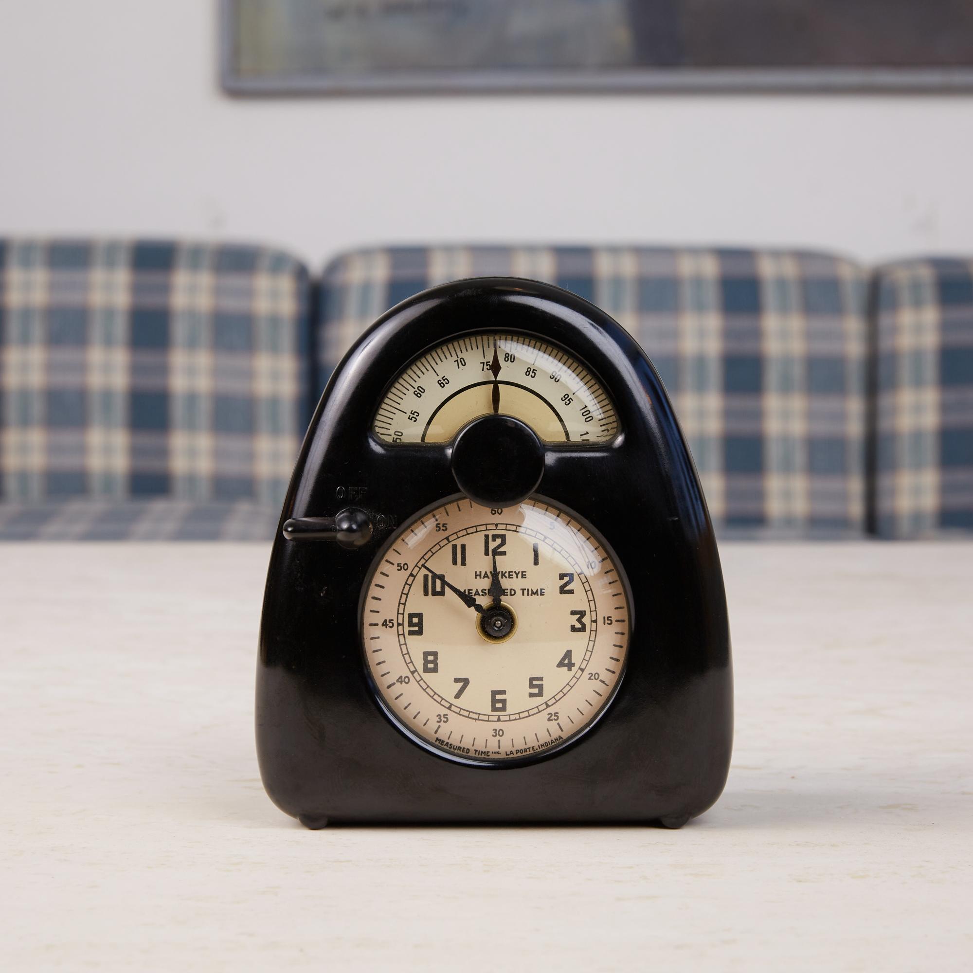Modern Isamu Noguchi Hawkeye Clock & Kitchen Timer