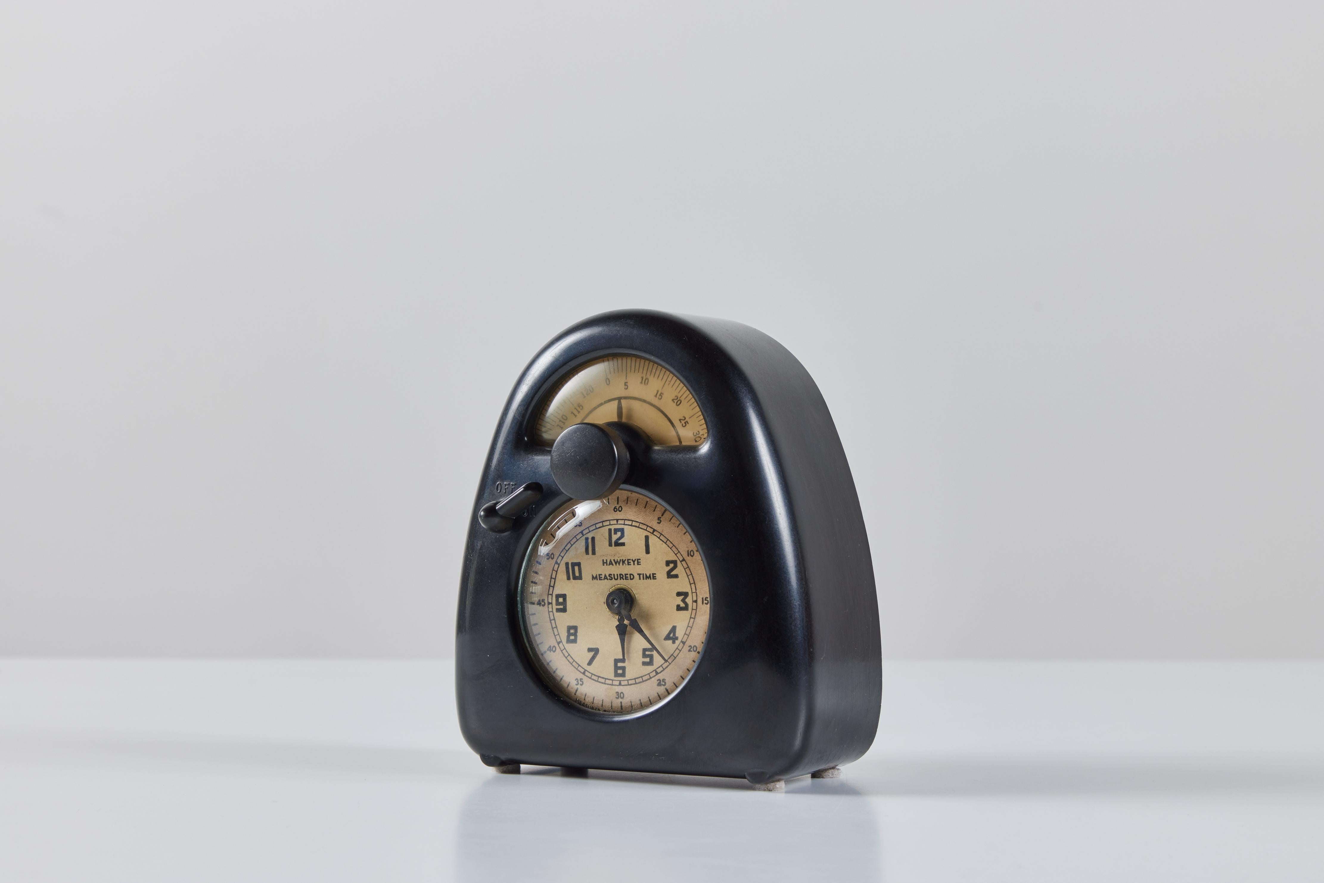 Isamu Noguchi Hawkeye Clock & Kitchen Timer In Excellent Condition In Los Angeles, CA