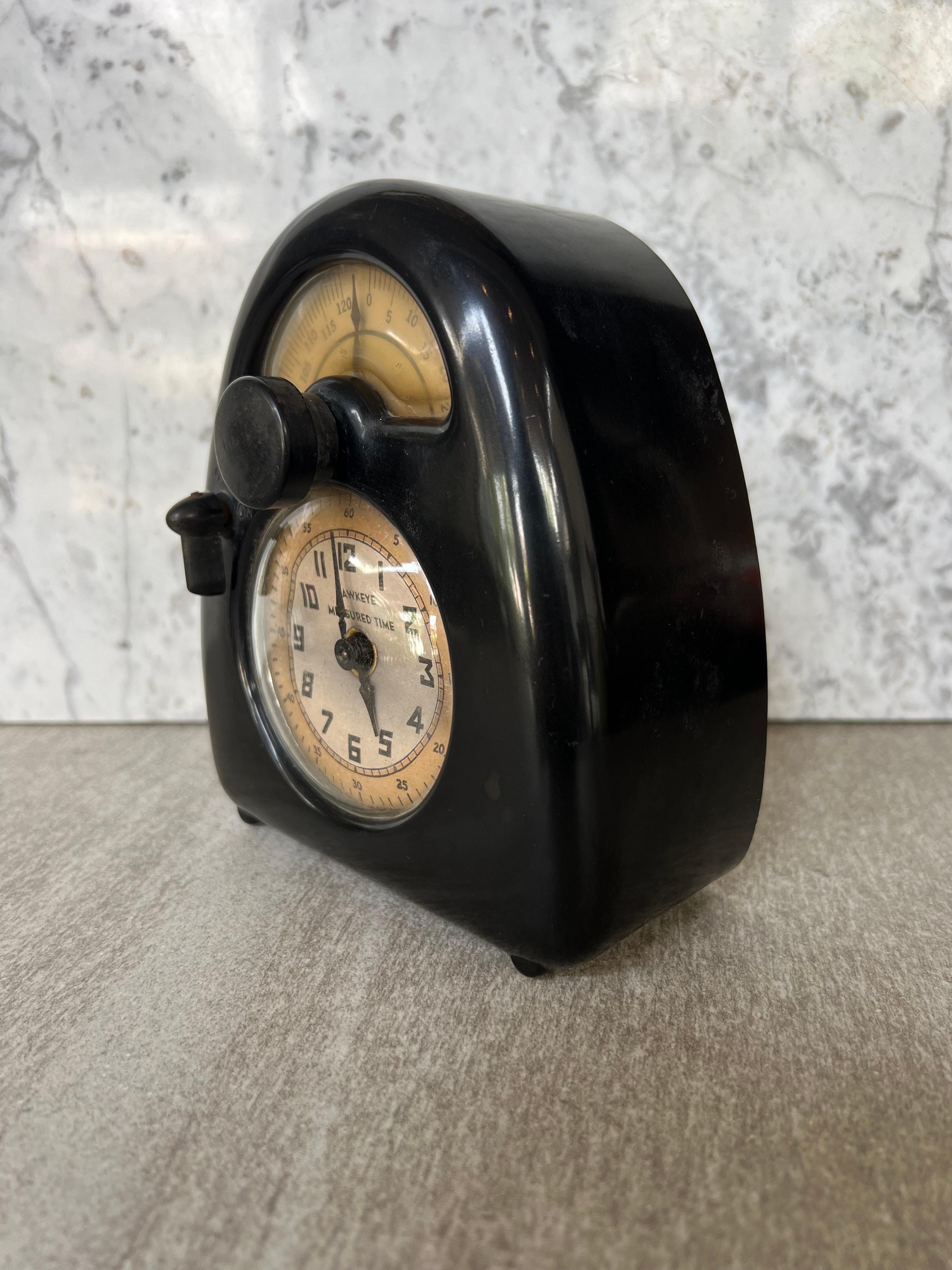 Isamu Noguchi Hawkeye „Measured Time“ Uhr und Küchen Timer (Art nouveau) im Angebot