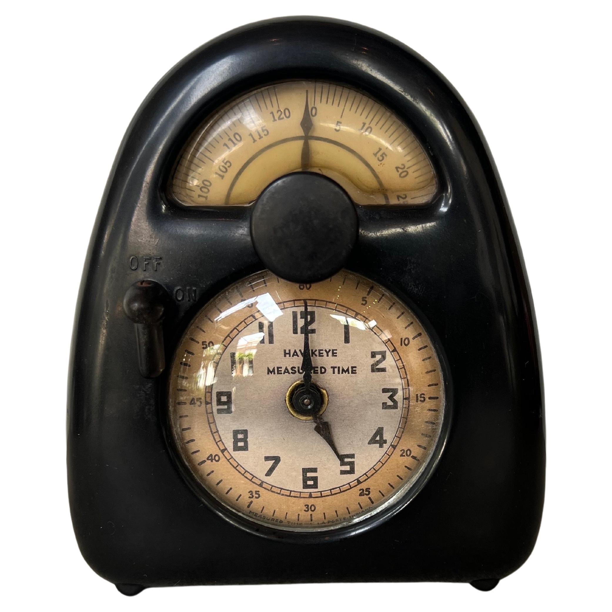 Isamu Noguchi Hawkeye "Measured Time" Clock and Kitchen Timer