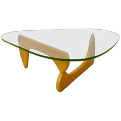 Table basse Isamu Noguchi Herman Miller Base Blonde en 50