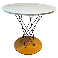 Isamu Noguchi Knoll Cyclone Table Plywood White Laminate Steel