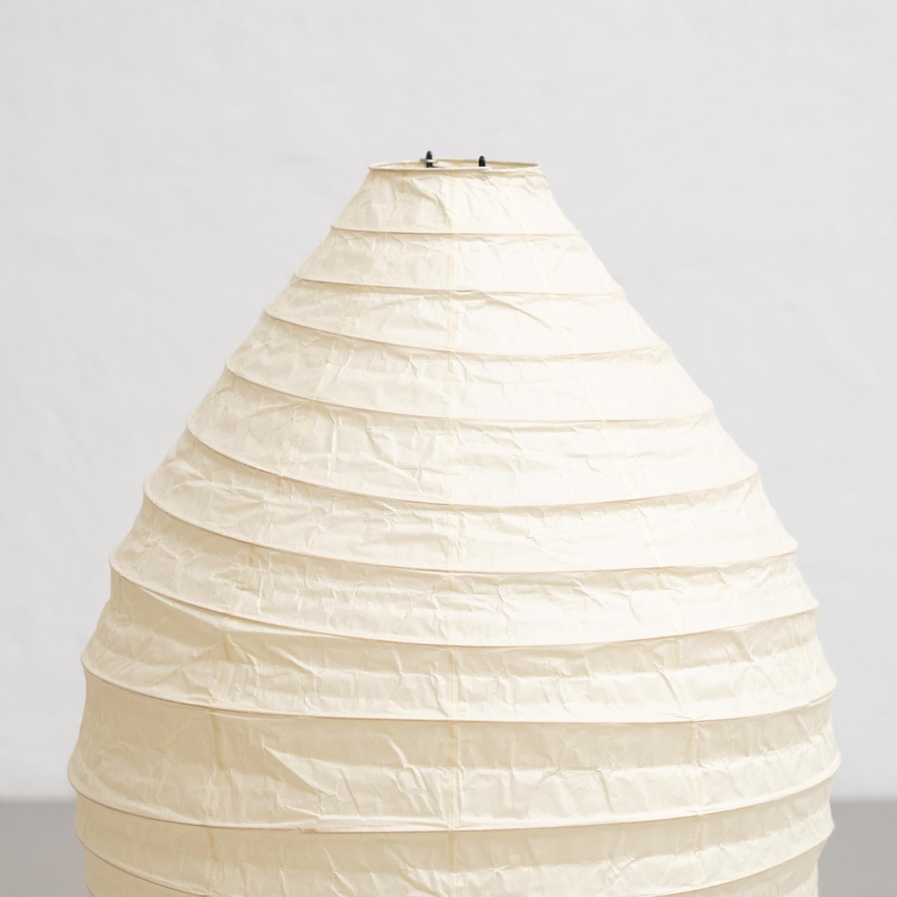 Isamu Noguchi Mid-Century Modern Large Akari Bamboo Washi Paper Floor Lamp 22N For Sale 8