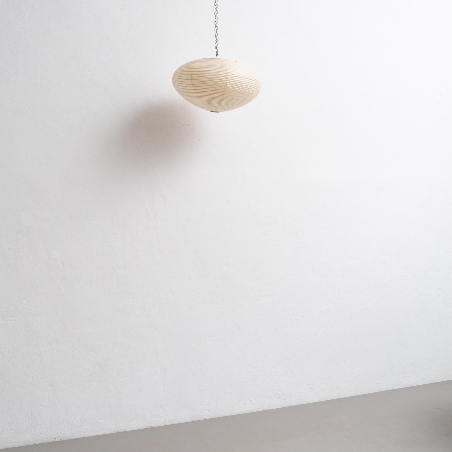 Isamu Noguchi Mid-Century Modern Paper Akari 26A Ceiling Lamp For Sale 5