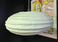 Isamu Noguchi Mid-Century Modern Signed & Stamped Akari Hanging Light Sculpture