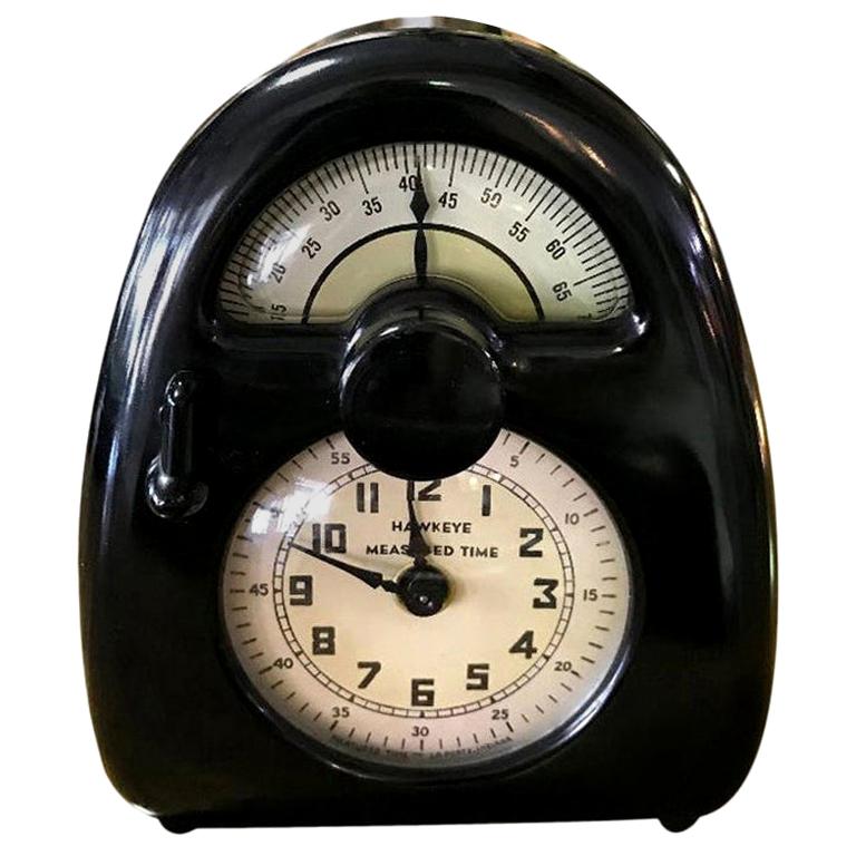 Isamu Noguchi Midcentury Pristine Measured Hawkeye Time Clock/ Timer, circa 1932