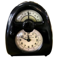 Vintage Isamu Noguchi Midcentury Pristine Measured Hawkeye Time Clock/ Timer, circa 1932