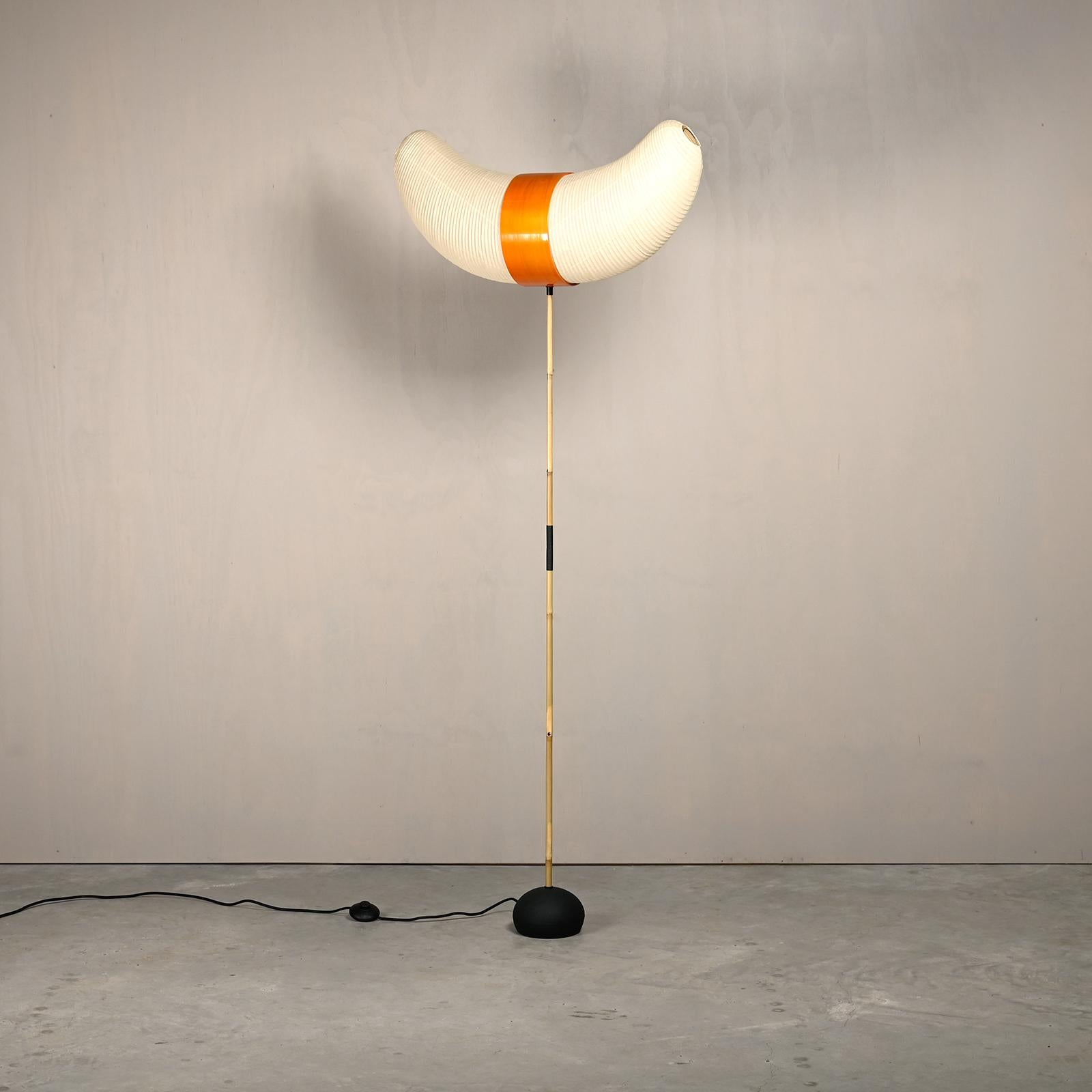 Mid-Century Modern Isamu Noguchi Model BB3-33S Akari Light Sculpture hand crafted by Ozeki, Japan