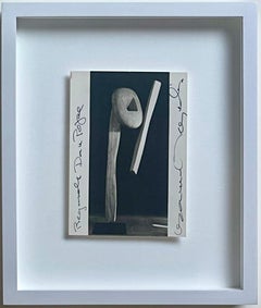 RARE Art Card: The Cry, 1957 (Hand Signed and inscribed by Isamu Noguchi) Framed