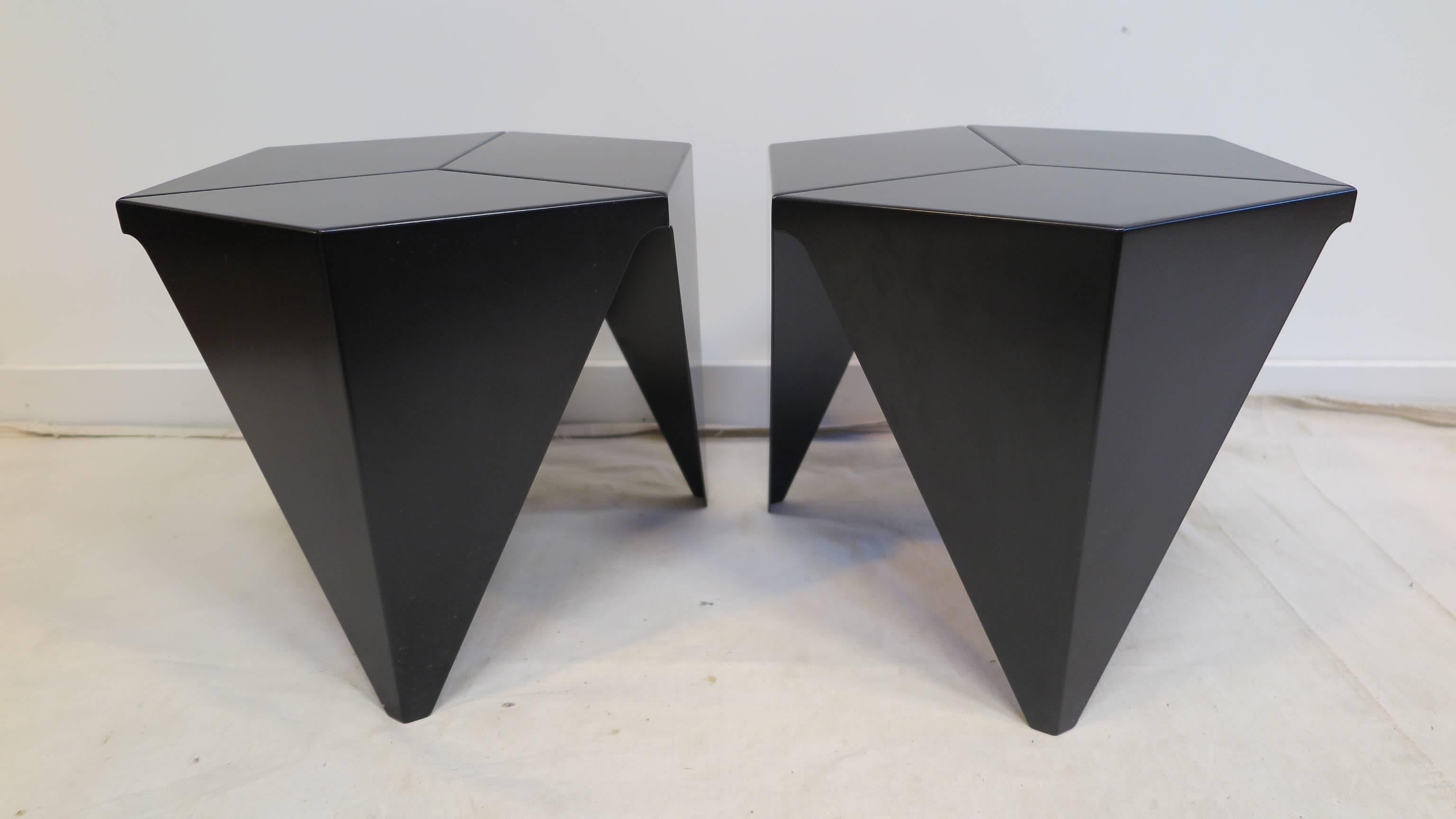 Powder-Coated Isamu Noguchi Prism Tables