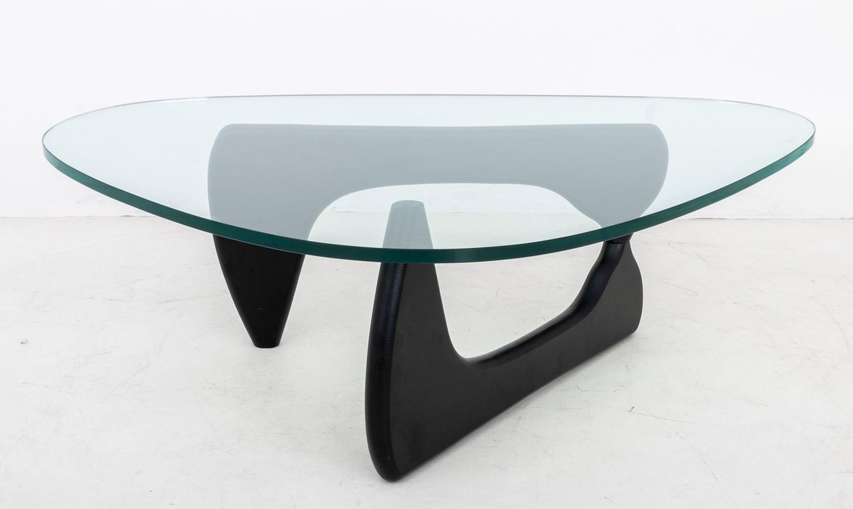 Ebonized Isamu Noguchi Style Amorphic Coffee Table For Sale