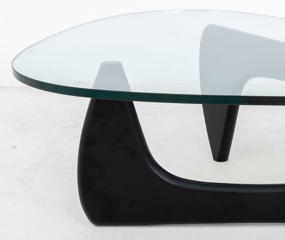 Glass Isamu Noguchi Style Amorphic Coffee Table For Sale