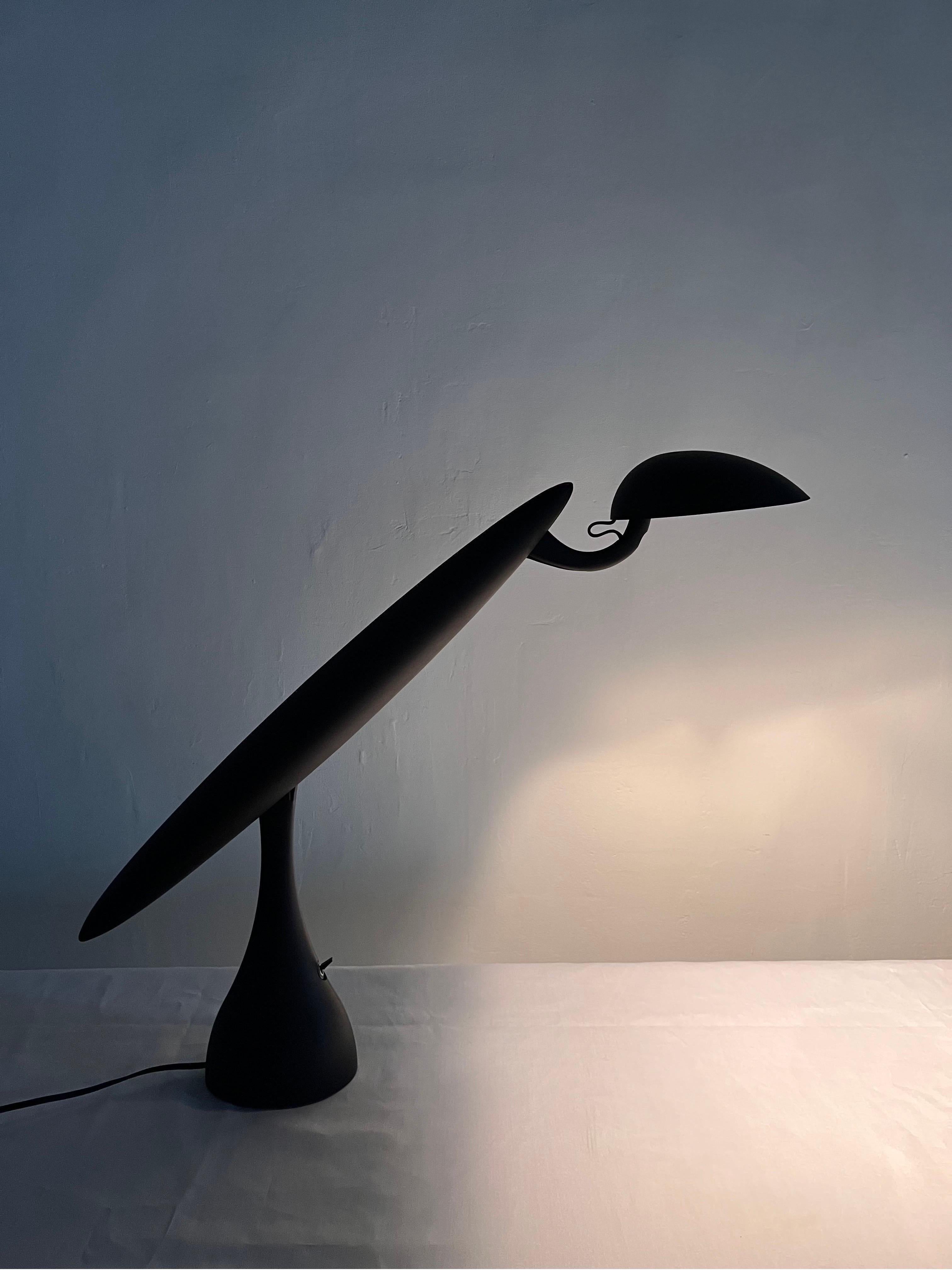 Isao Hosoe Postmodern Heron Lamp for Luxo For Sale 1