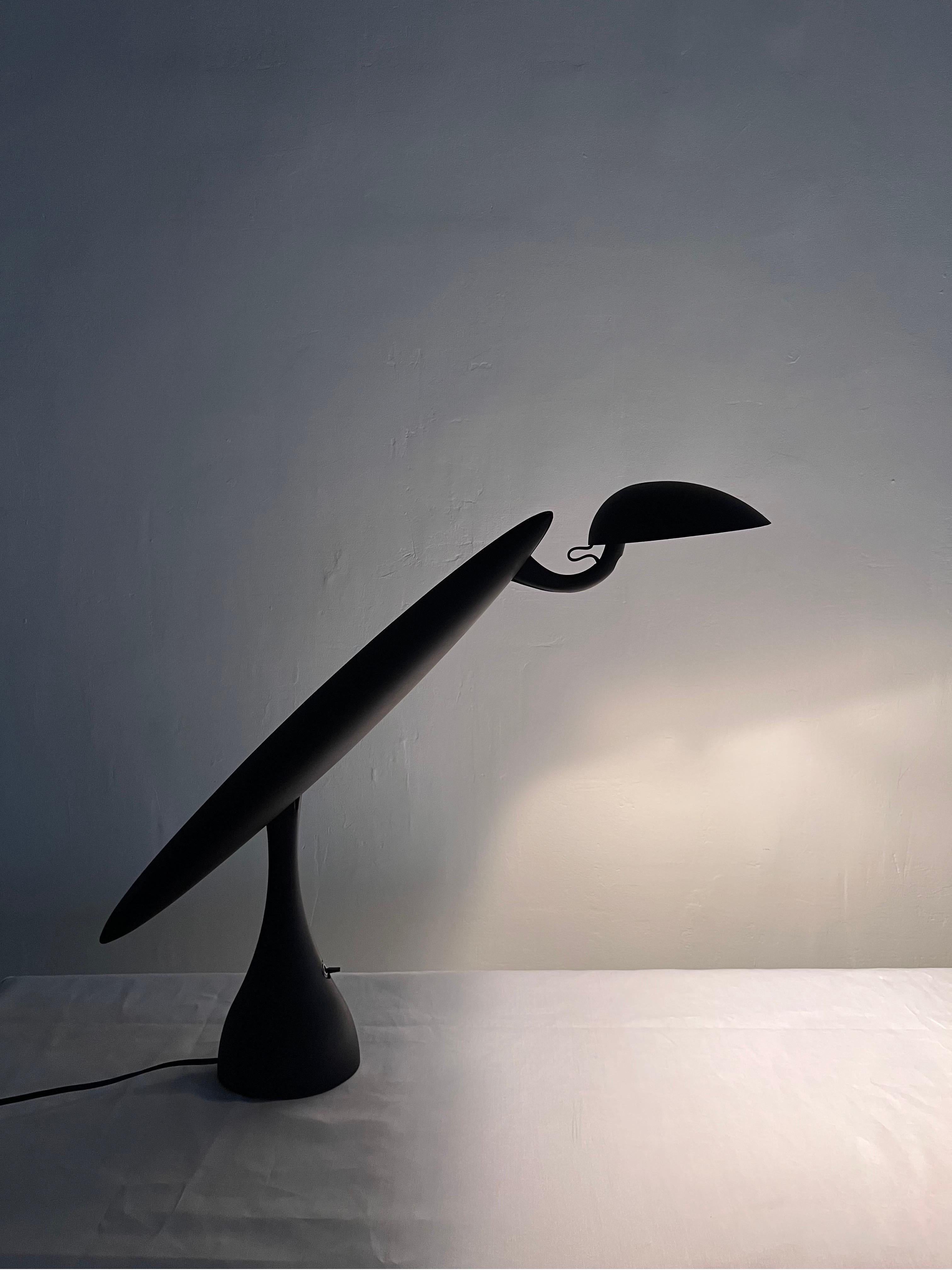 Isao Hosoe Postmodern Heron Lamp for Luxo For Sale 2