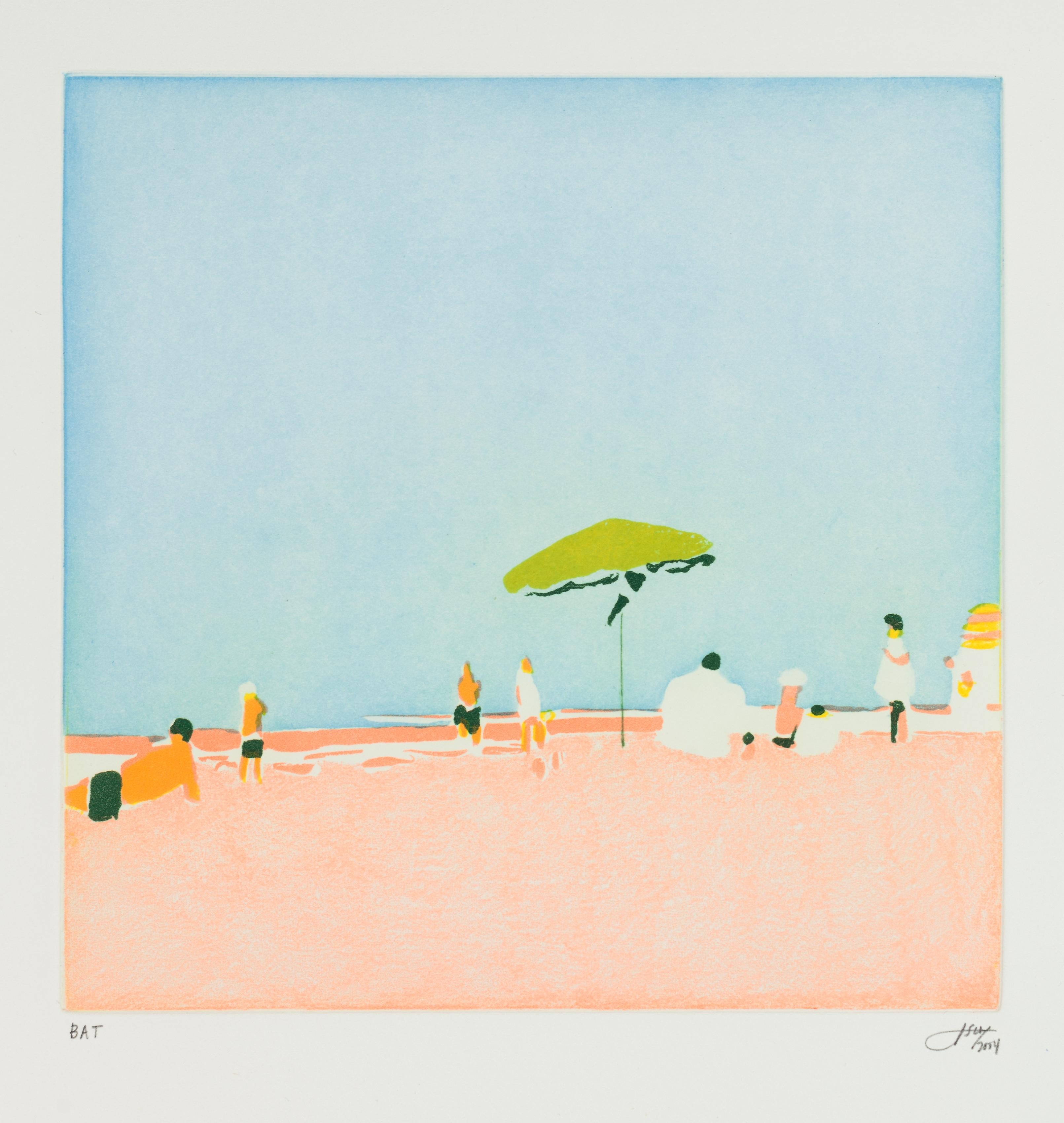 Sky Beach 2004. (blue) - Print by Isca Greenfield-Sanders