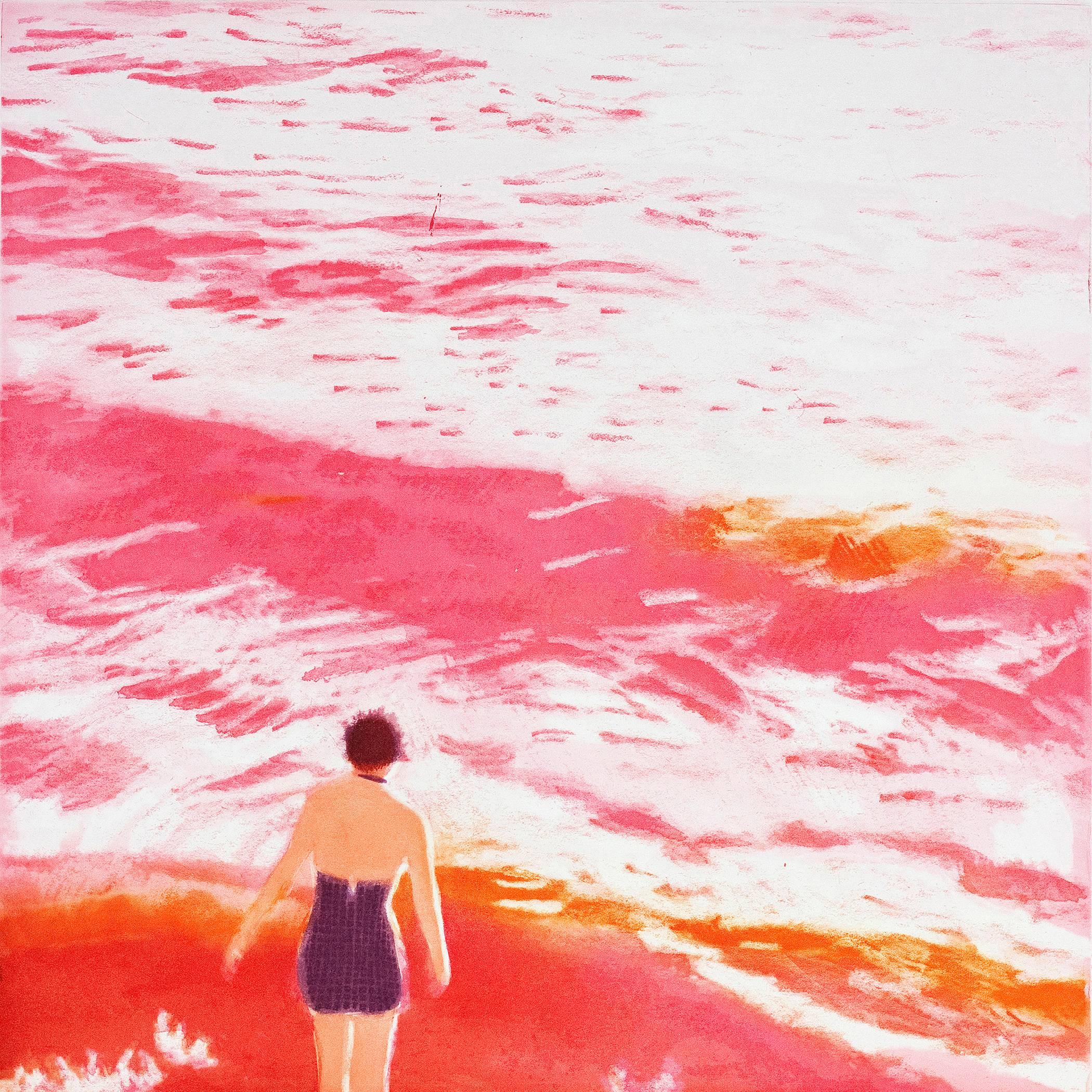 Wading I (Pink) - Print by Isca Greenfield-Sanders