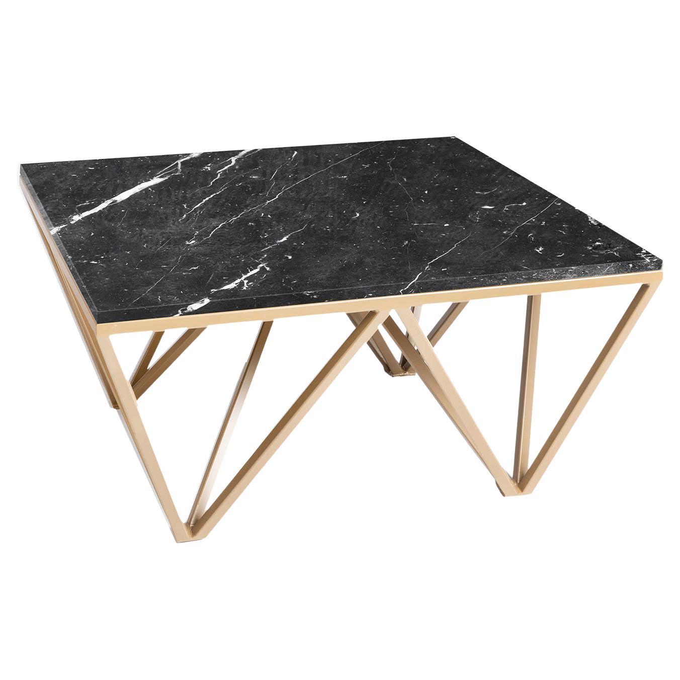 Ischia Black Marquinia Coffee Table For Sale