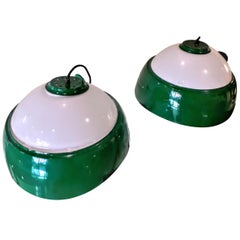 2 Ischia Lighting Pendant by Pianon Alessandro, for Castle, Fontana Arte 1960s