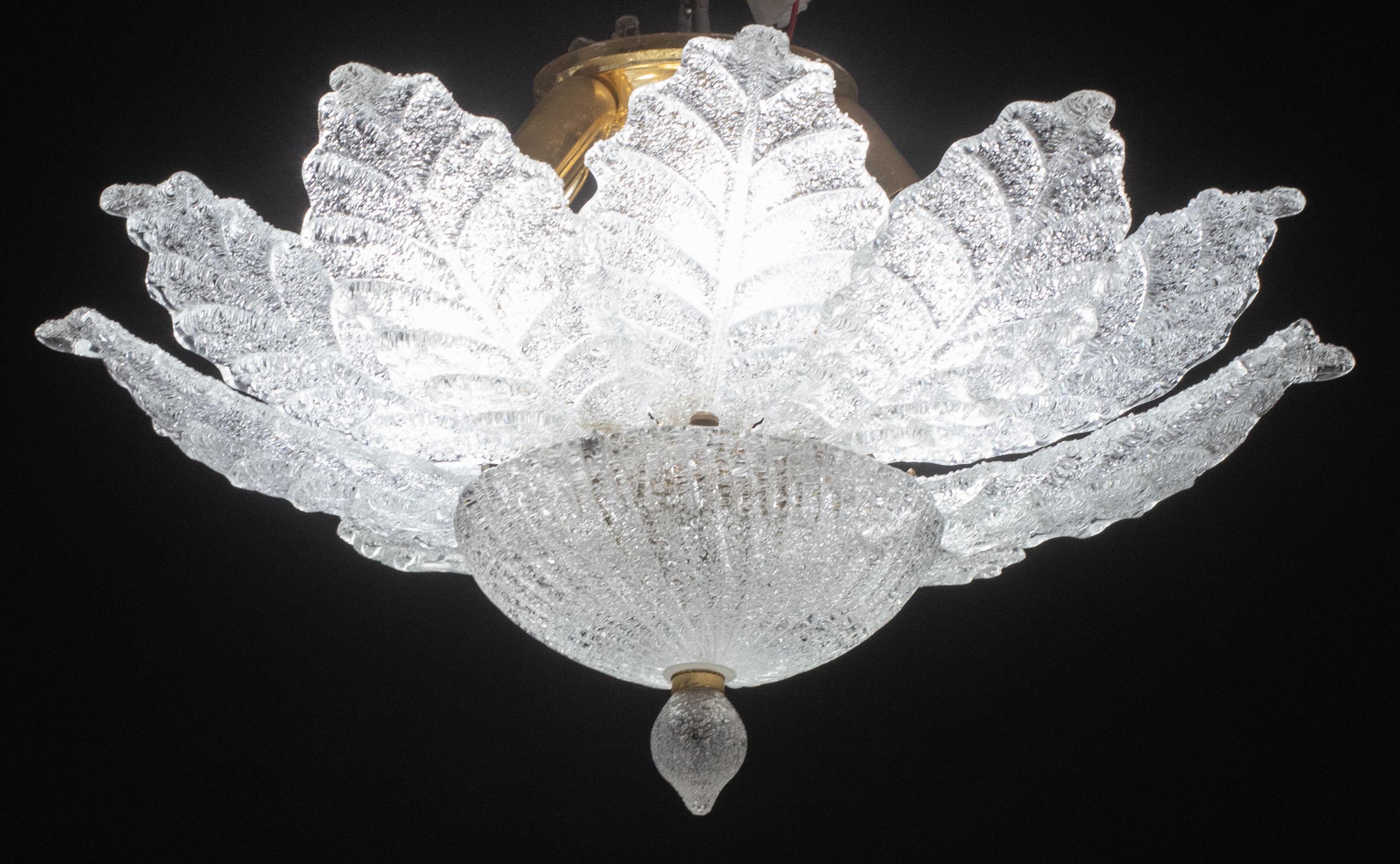 Splendid Murano glass ceiling lamp in coloured glass bead with trasparent clear glass

Period: circa 1970.

The light mounts 6 standard European e14 lamp holders, possible to switch for Usa Standards.

Some sign of the time on the structure, not