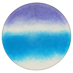 Ischia plate, fire enamel on copper - One Off