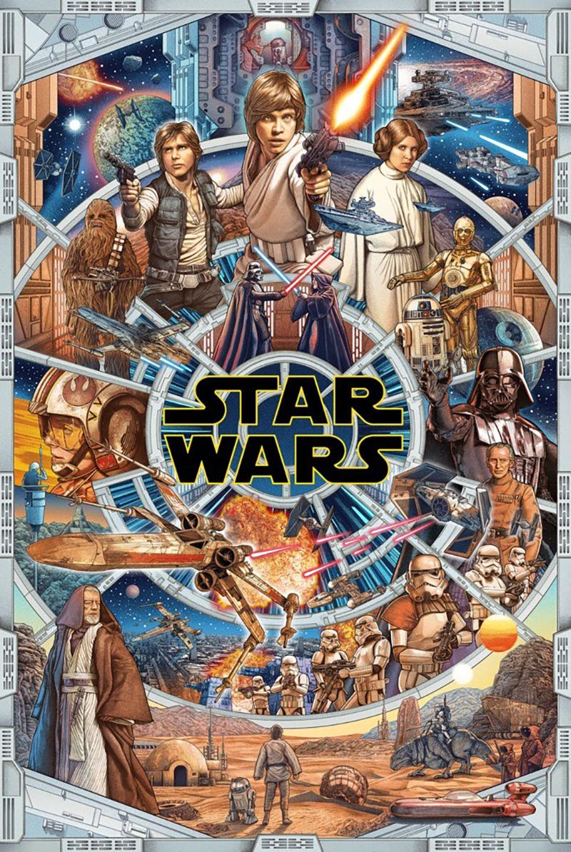 Ise Anaphada - Star Wars: An Epic Saga - Contemporary Cinema Movie Film Posters