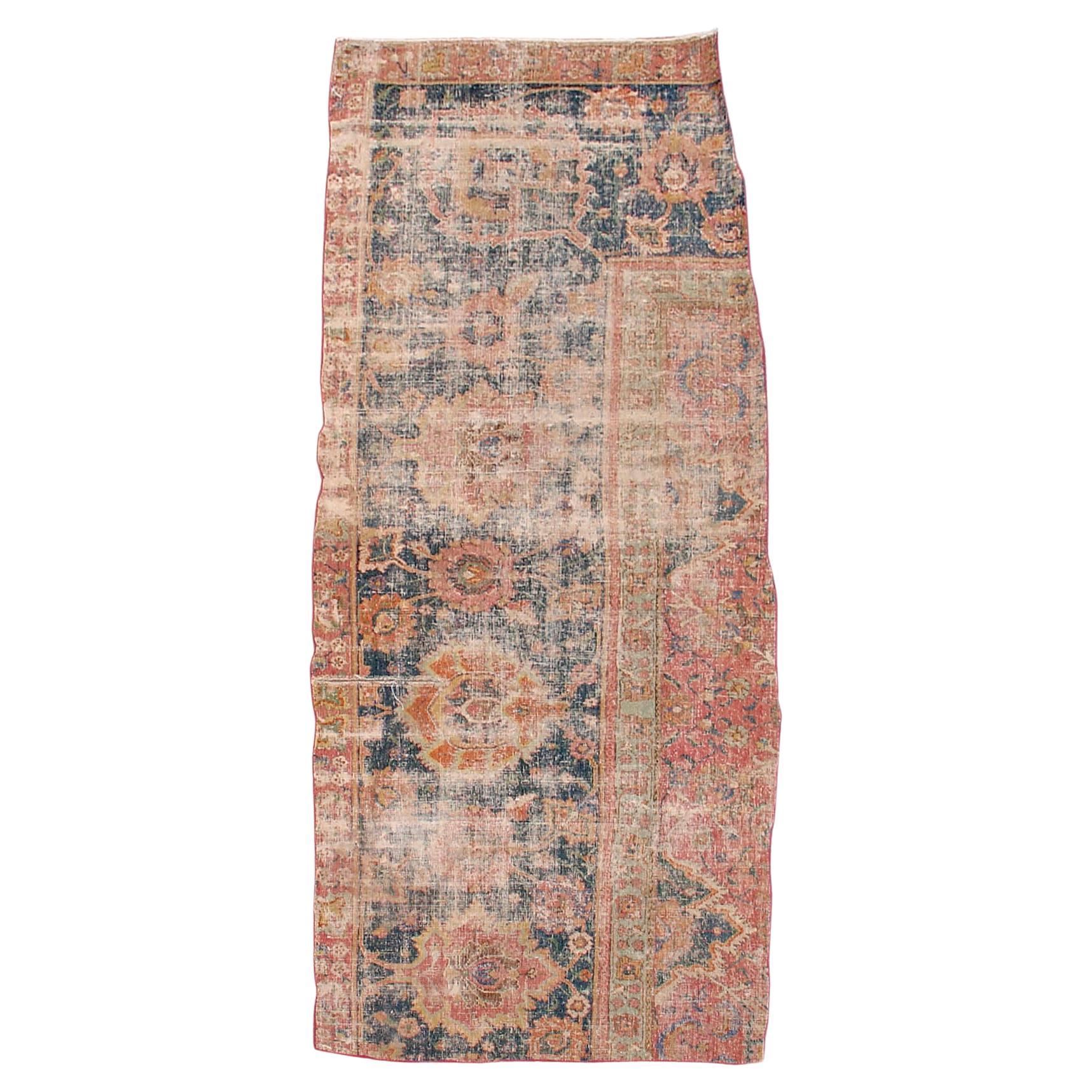 Isfahan Carpet Fragment Rug, 17th Century For Sale