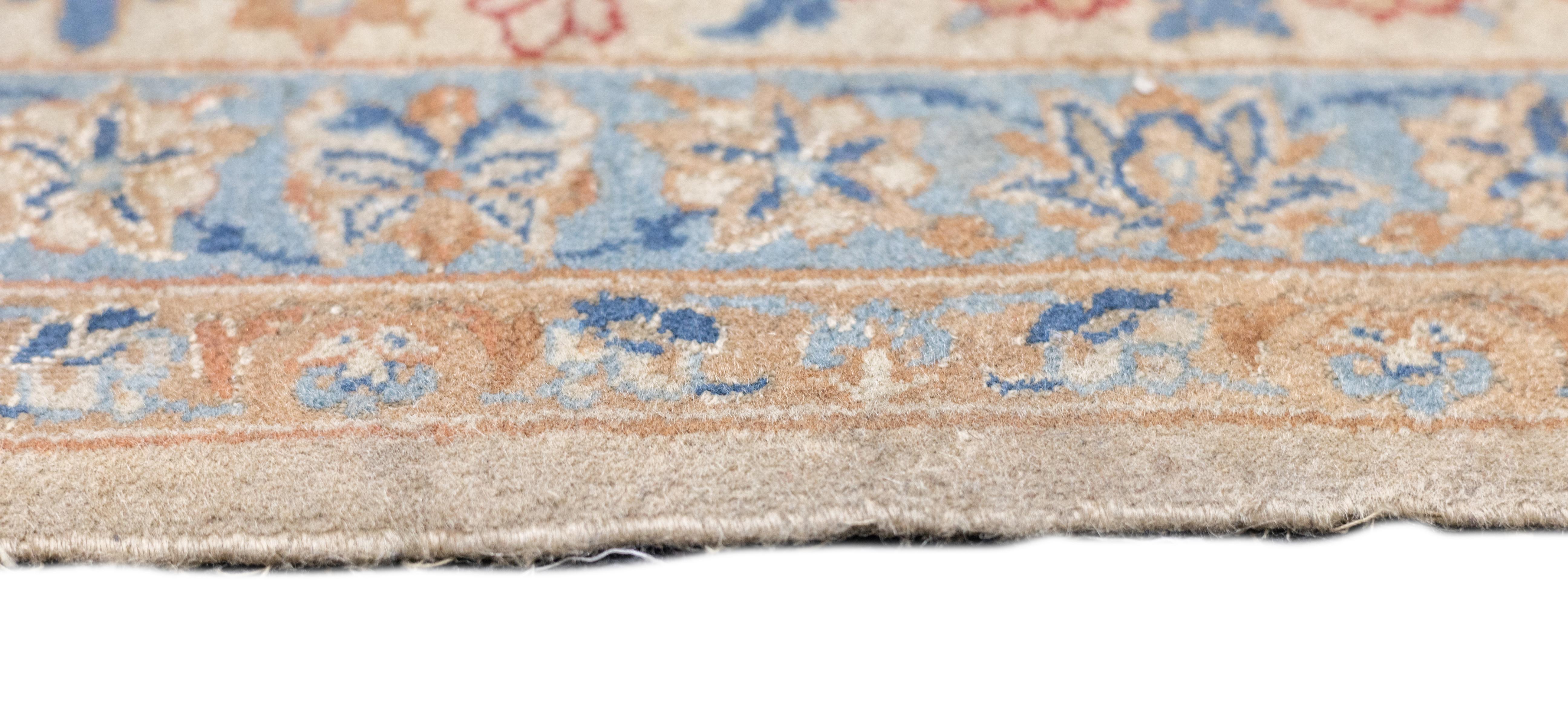 Isfahan Extremely Fine Wool & Silk Foundation. Signierter Teppich 5'3'' x 9'2'' im Angebot 1
