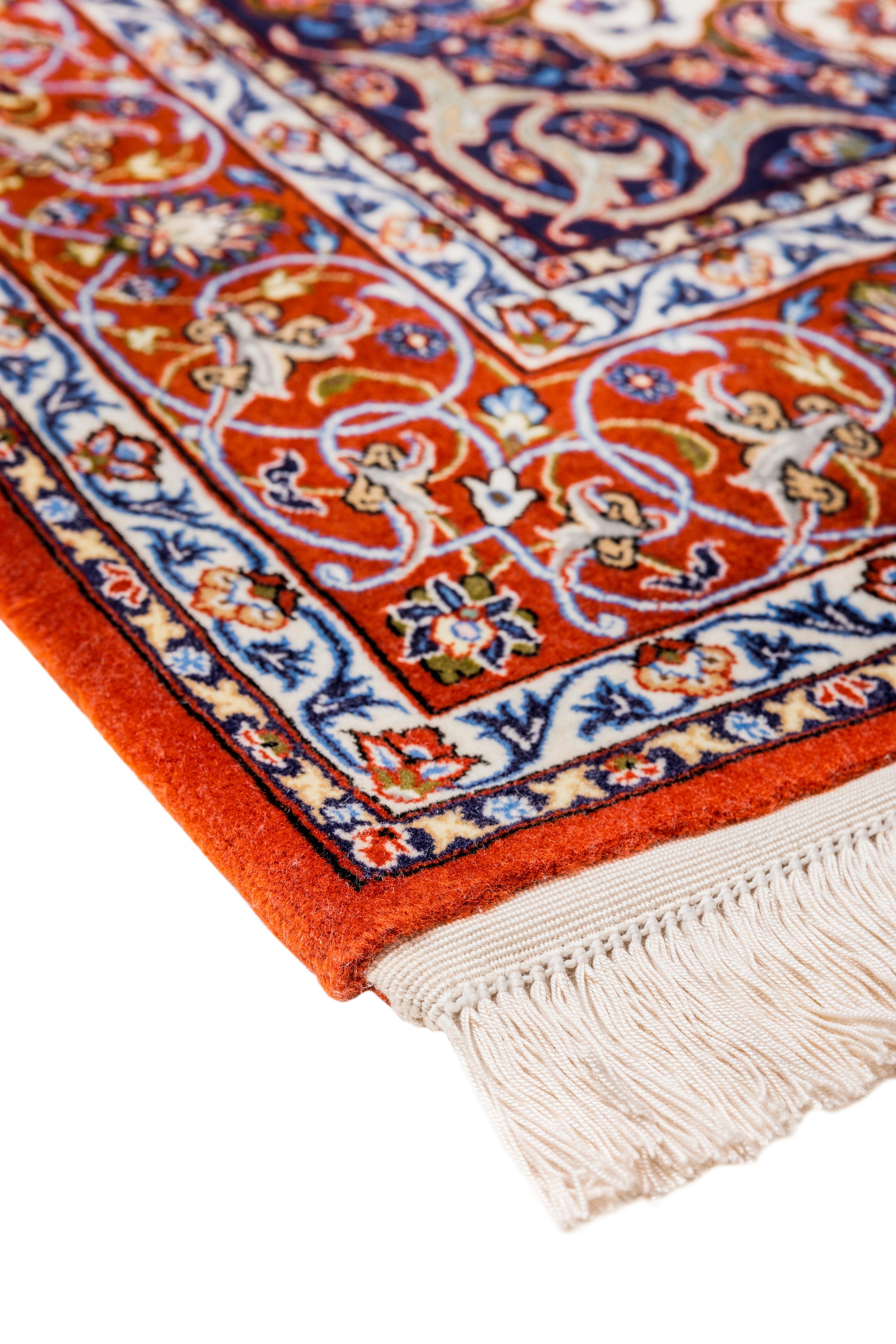 Renowned for their rich colors and interesting designs, Persian rugs are made with all natural wools and silk. Their beauty and the impact it will have on a home is endless.

Exact Dimensions: 5' 5