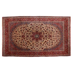 Vintage Isfahan Persian carpet 400 X 260 cm million knots per m2