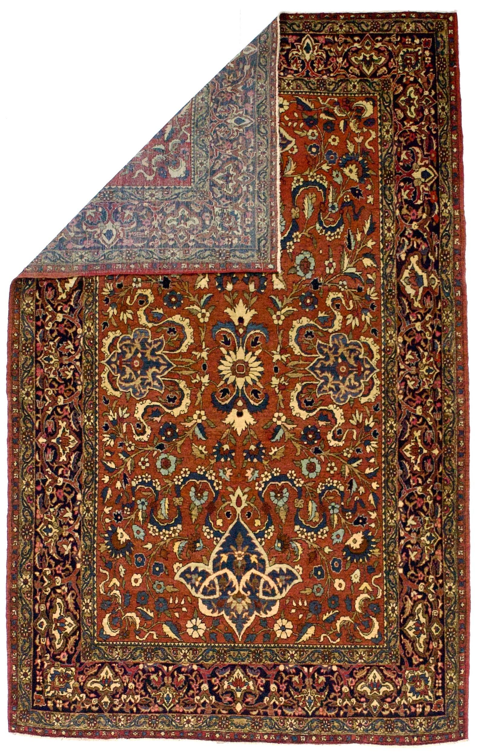 Isfahan Teppich 4'6