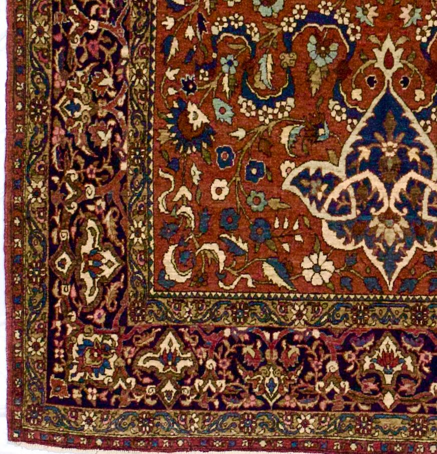 Isfahan Teppich 4'6