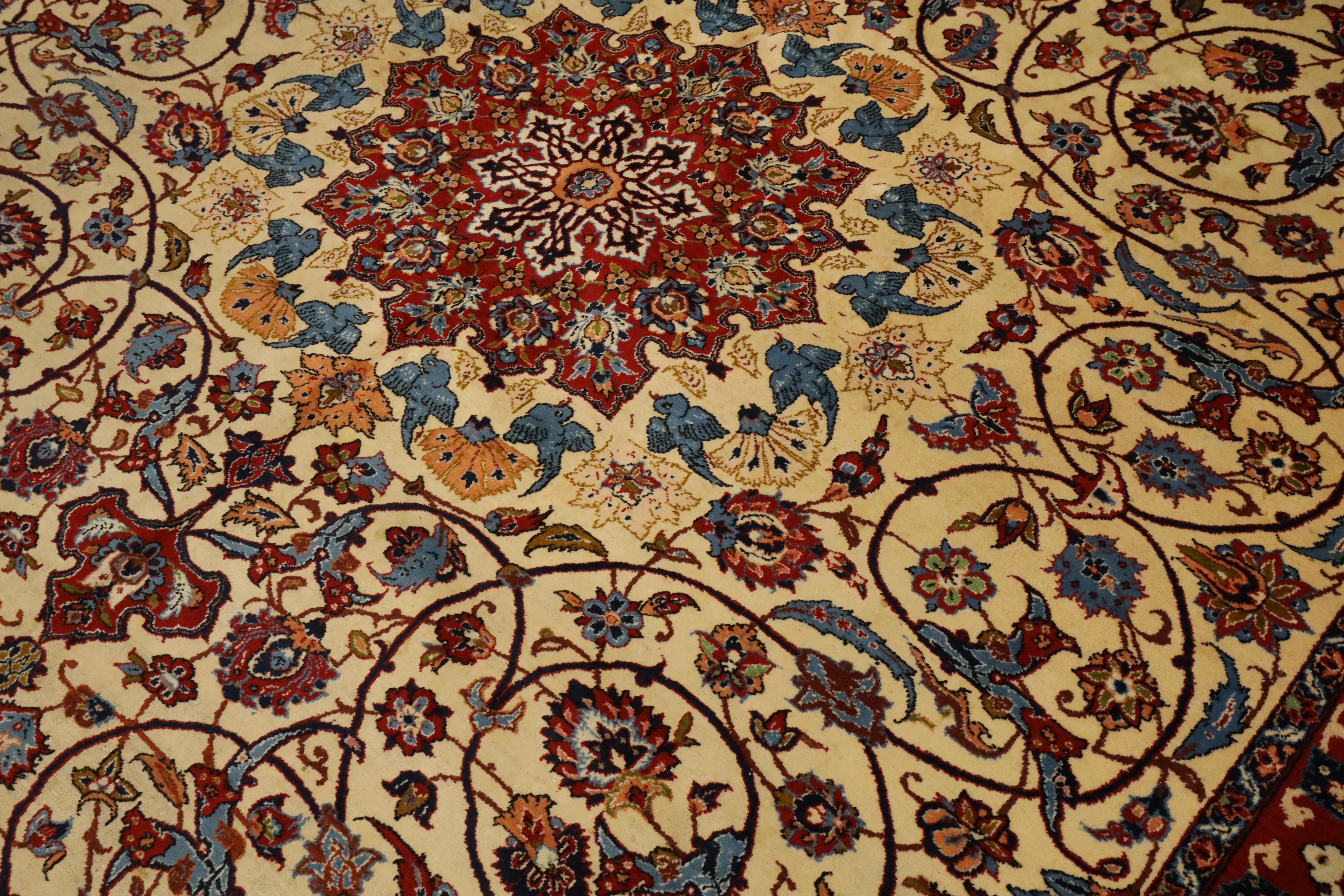 Tapis semi-ancien Isfahan - 10'1