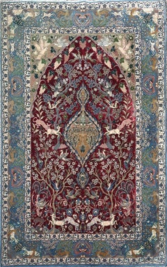 "Isfahan Wool and Silk Carpet"
