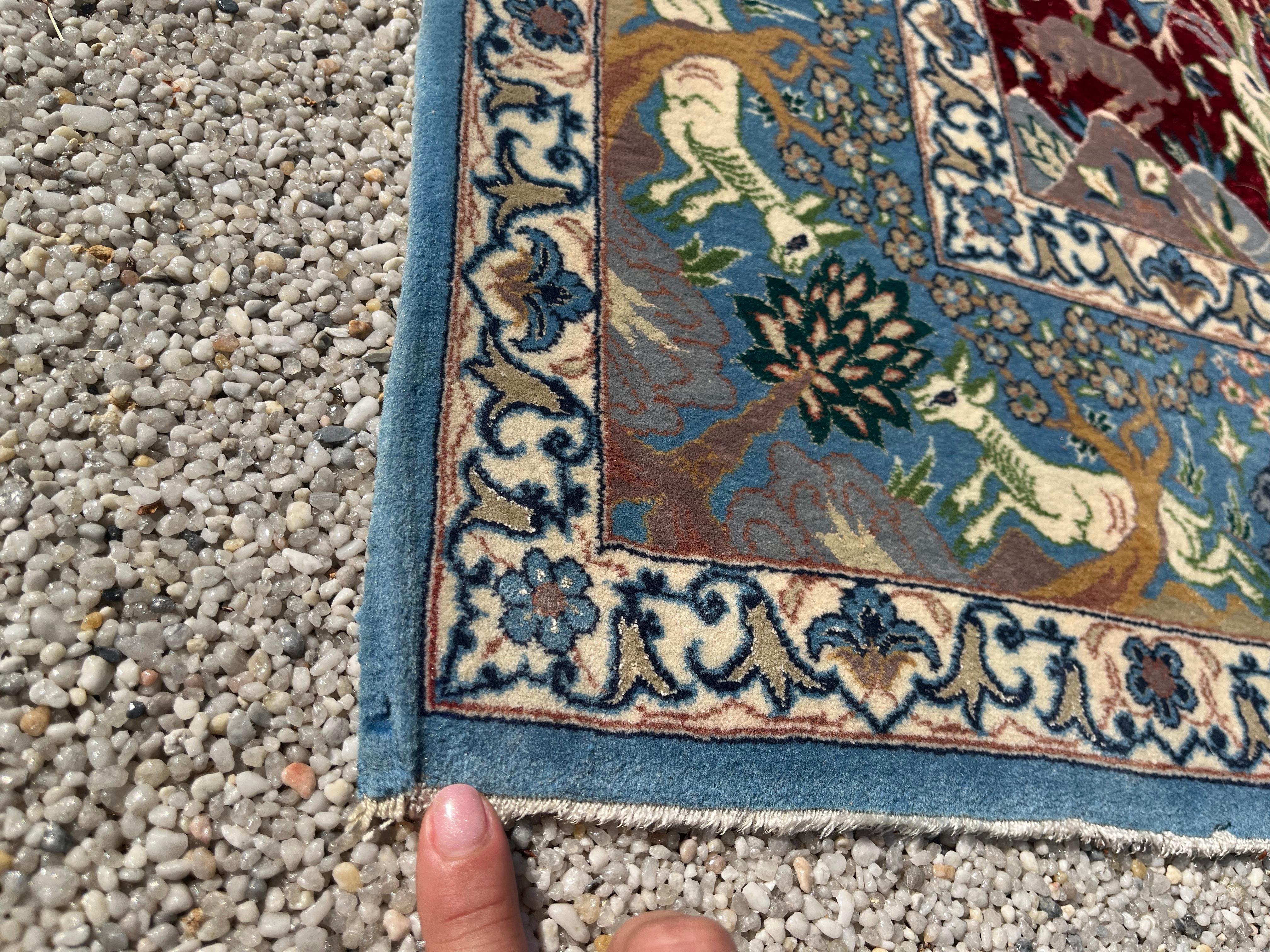 „“Isfahan-Teppich aus Wolle und Seide“ im Angebot 1