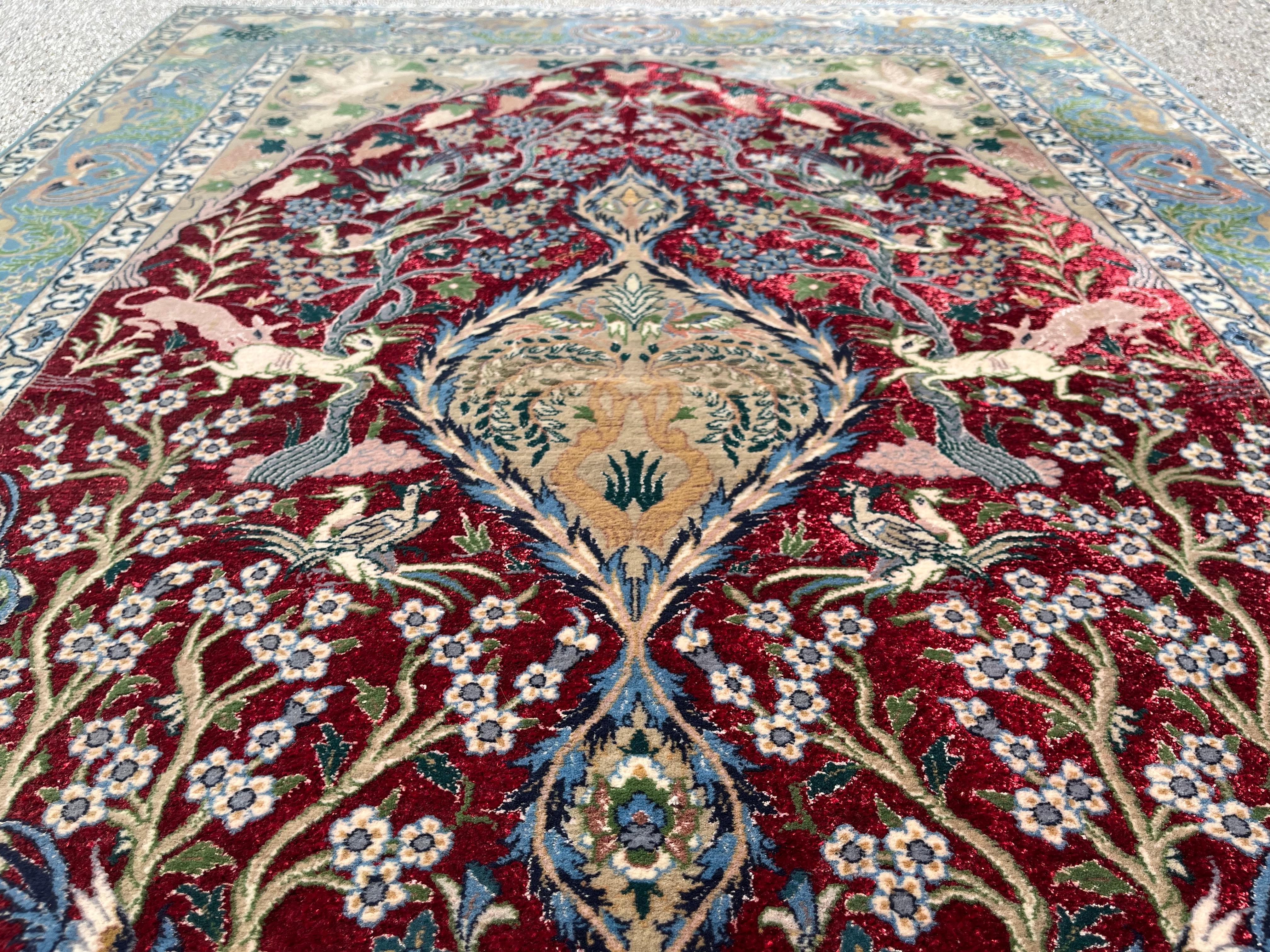 „“Isfahan-Teppich aus Wolle und Seide“ im Angebot 2