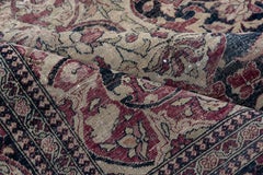 Isfhahan Antique Rug in Olive Purple Haze