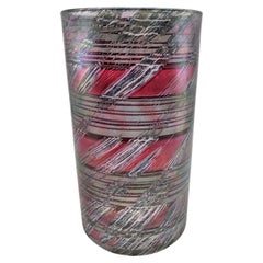 Isgard Moje-Wohlgemuth Unique Painted Tall Studio Glass Vase, 1988