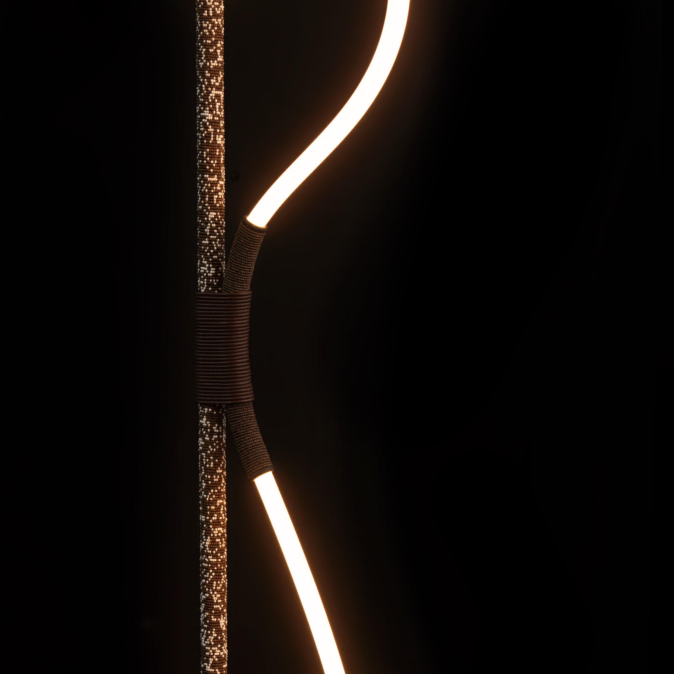 Sud-africain ISIBO - Lampadaire à perles en vente