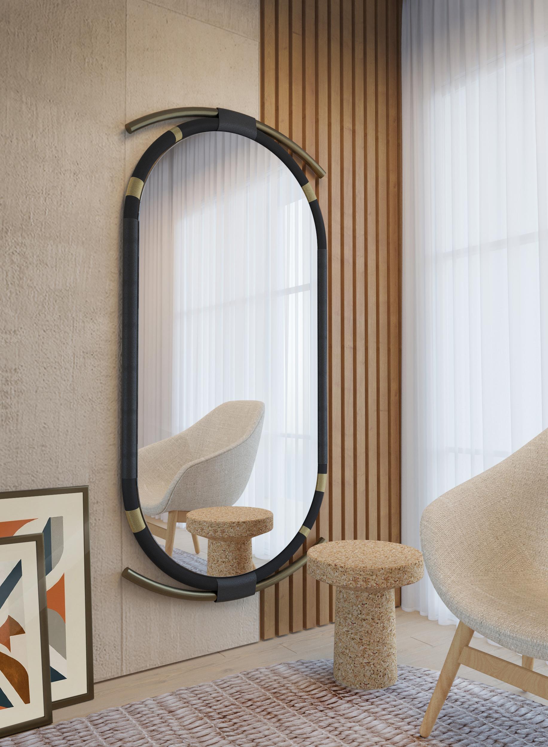 ISIBO Full-Length Mirror - Aged Brass In New Condition For Sale In Durban, ZA